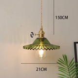 Messing Glas Hanglamp Nordic Vintage E27 Voor Slaapkamer & Café