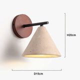 Travertin Wandlamp met E27 Fitting – Natuursteen & Hout Beige