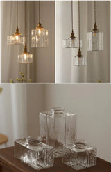 Japanse Vintage Glazen Hanglamp Brass LED Voor Slaapkamer & Eettafel