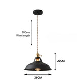 Retro Industrieel Hanglamp E27 Kleurig Voor Keuken, Restaurant & Woonkamer