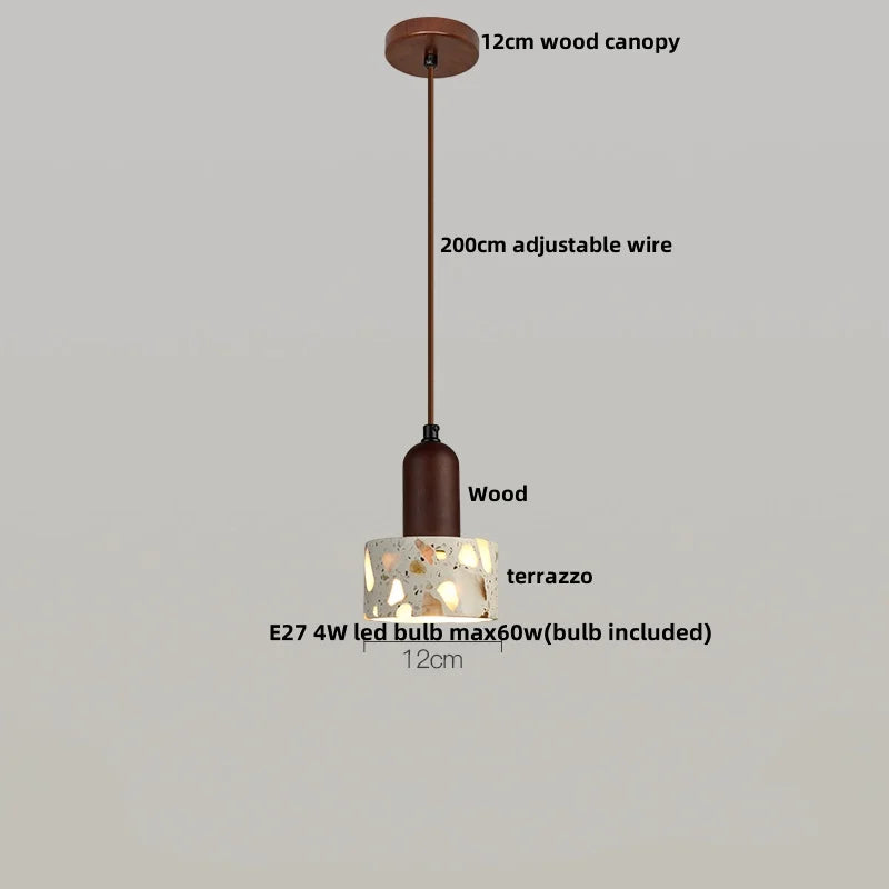 TerraLume LED Hanglamp – Moderne Terrazzo & Koper Designlamp