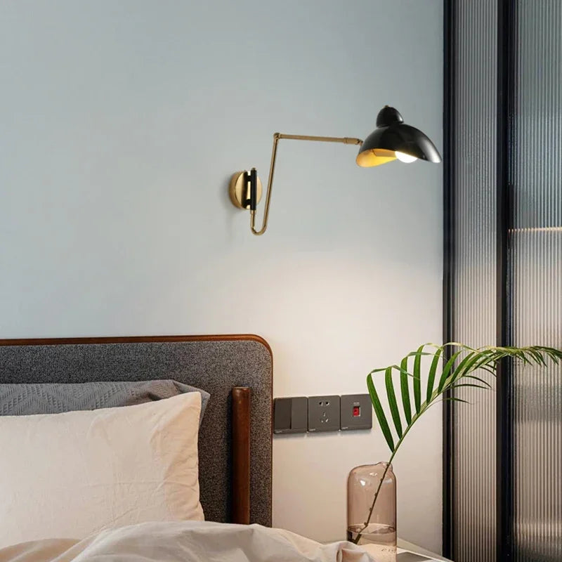 Industriële Wandlamp – Retro Metaal E14 LED Rotatie Sconce