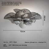Nordic LED Plafondlamp PVC Zwart/Wit – Moderne Designlamp Slaapkamer