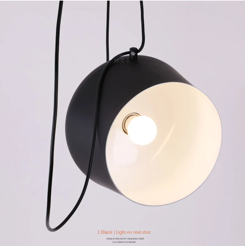 Nordic Hanglamp Drum E27 Aluminium Zwart