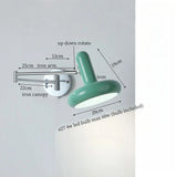 Nordic LED Wandlamp Milky Green – Moderne Wand Sconce met Trekschakelaar