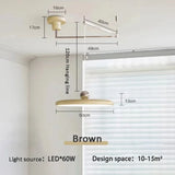Franse LED Hanglamp – Verstelbare Chrome UFO Plafondlamp 15–30m²
