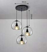 Nordic LED Hanglamp – Moderne E27 Plafondlamp voor Woonkamer & Eetkamer