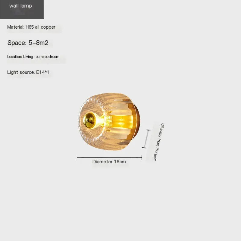 Nordic Wandlamp Glas LED Bauhaus Design – Goud/Zilver