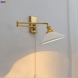 Nordic LED Wandlamp Keramiek – Moderne Sconce met Trekschakelaar