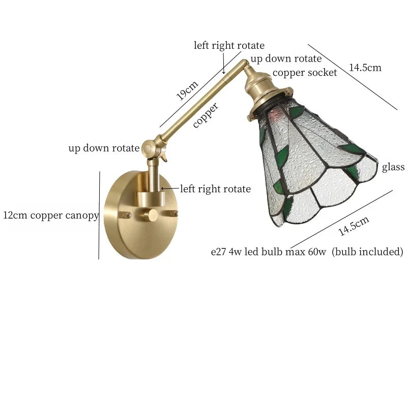 Nordic LED Wandlamp Glas – Verstelbaar, Trekschakelaar, Sfeerverlichting