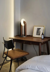 Moderne Houten Tafellamp LED – Dimbaar met Touch Bediening