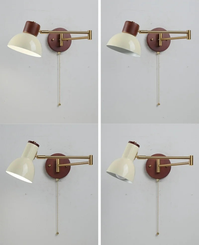 Nordic LED Wandlamp Ivory – Moderne Wandlamp met Trekschakelaar