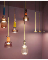 Moderne LED glazen hanglamp – kleurrijk design voor keuken & eetkamer