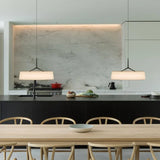 Minimalistische LED Stoffen Hanglamp Rond Voor Eetkamer & Slaapkamer