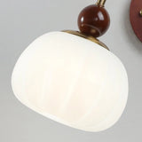 Wandlamp Nordic Wit Pompoen – LED, E27, Draaibare Arm, Moderne Stijl