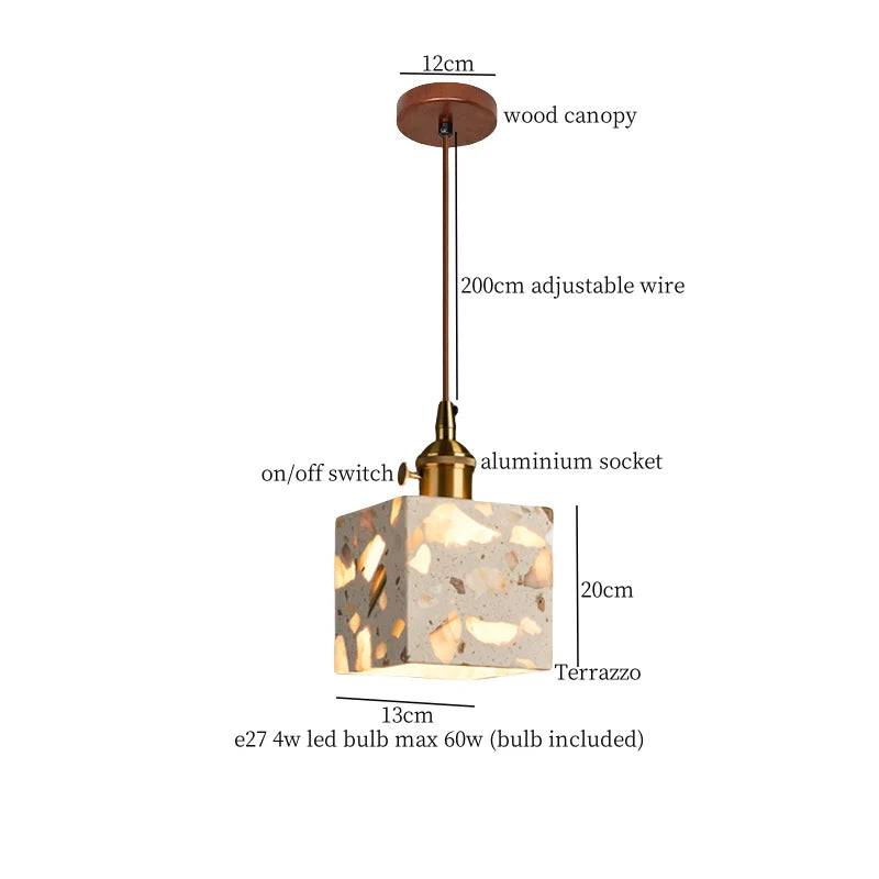Hanglamp LED Marmer Voor Woonkamer & Slaapkamer
