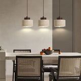 Japanse Wabi-Sabi Hanglamp – Gele Natuursteen Bedlamp Pendel E27
