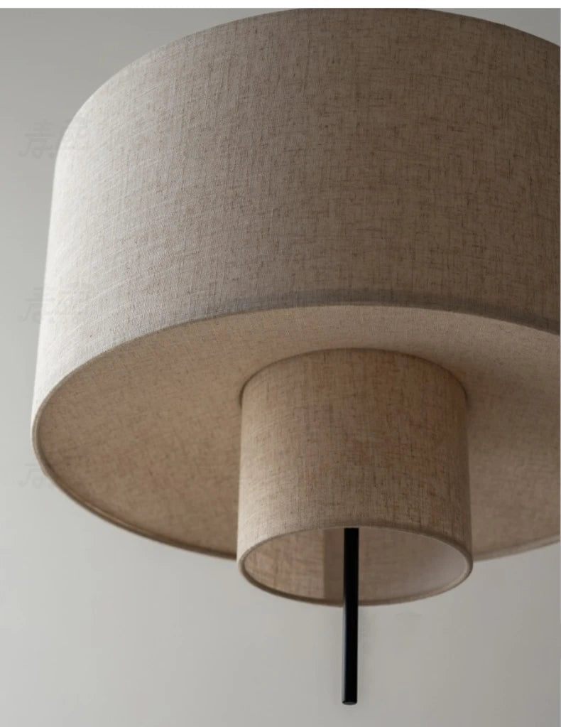 Wabi-Sabi stoffen LED hanglamp – Japanse stijl voor woonkamer & eetkamer