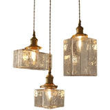 Japanse Vintage Glazen Hanglamp Brass LED Voor Slaapkamer & Eettafel