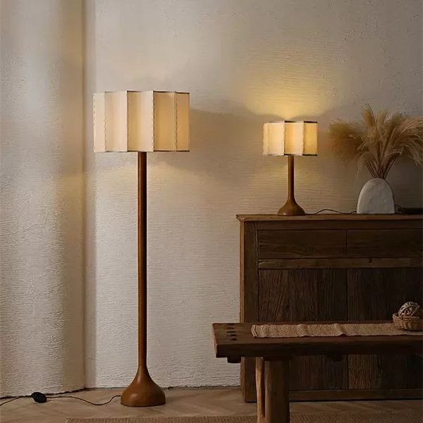 Wabi Sabi Vloerlamp Hout – Design Pata De Elefante Lamp LED E27