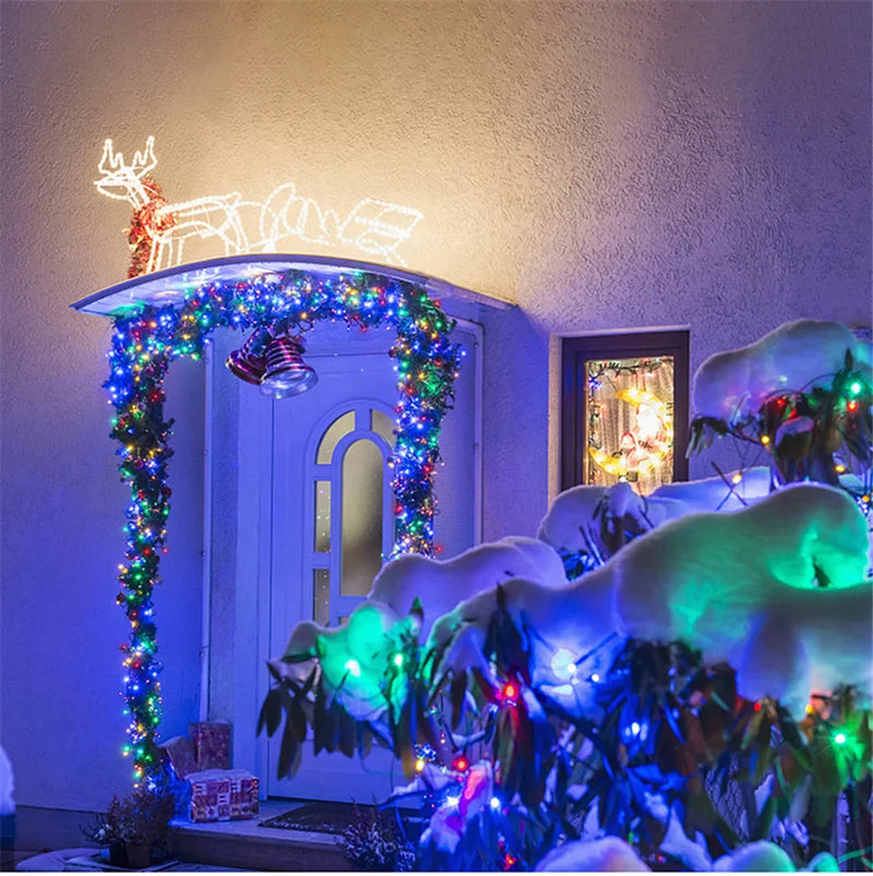 GLOWLINE – 10M-100M Waterdichte LED Lichtslinger met 8 Modi