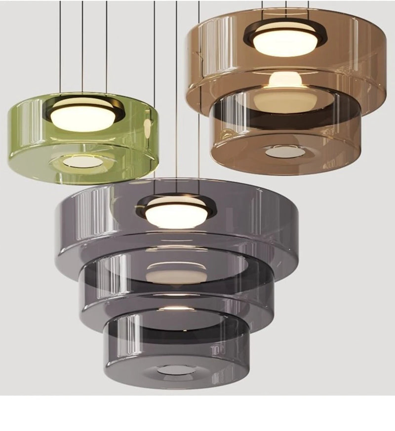 Luxe LED glazen hanglamp – verstelbare moderne kroonluchter