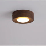 Houten Plafondlamp Walnoot/Essen – LED Spot Ø3-5m² Modern