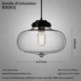 Caren Nordic Hanglamp – Handgemaakt Glas LED Filament Pendant Light