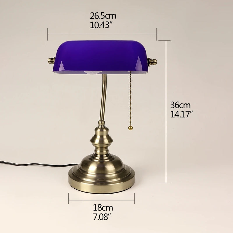Mid-Century Bankers Tafellamp E27 LED Voor Studie & Kantoor