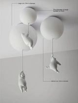 PolarGlow Designer IJsbeer Kroonluchter
