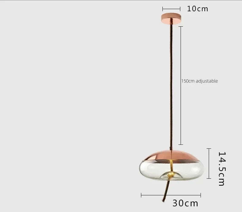Moderne LED glazen hanglamp – kroonluchter voor woonkamer & keuken