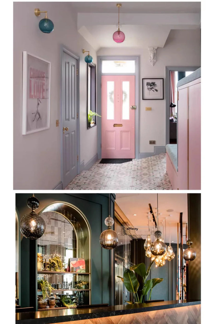 AuroraNordic Gekleurd Glas Hanglamp