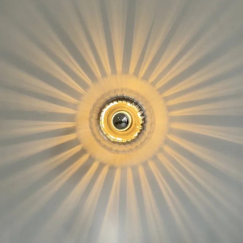 Nordic Wandlamp Glas LED Bauhaus Design – Goud/Zilver