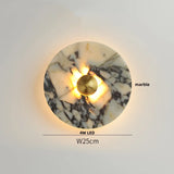 Marmeren Wandlamp – Wabi-Sabi Luxe LED Sconce met Glazen Bol