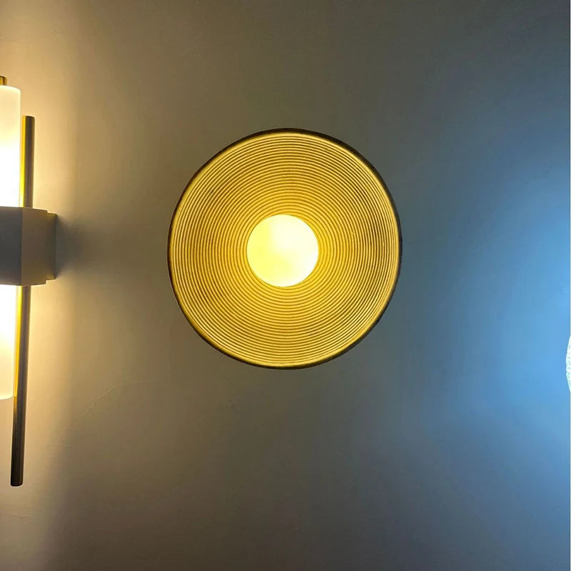 Nordic LED Wandlamp Wabi Sabi – Retro Slaapkamer & Hotel Wandverlichting