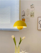 Moderne Nordic Bloemknop Hanglamp – Metaal, LED, E27, Meerdere Kleuren