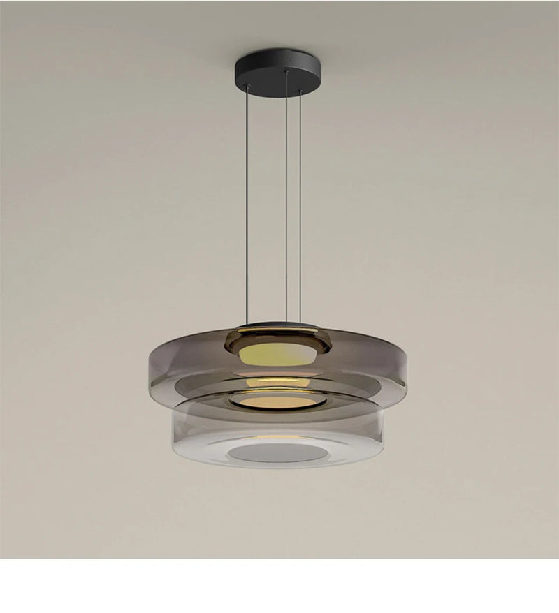 Luxe LED glazen hanglamp – verstelbare moderne kroonluchter