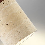 Japanse Wabi-Sabi Hanglamp – Gele Natuursteen Bedlamp Pendel E27