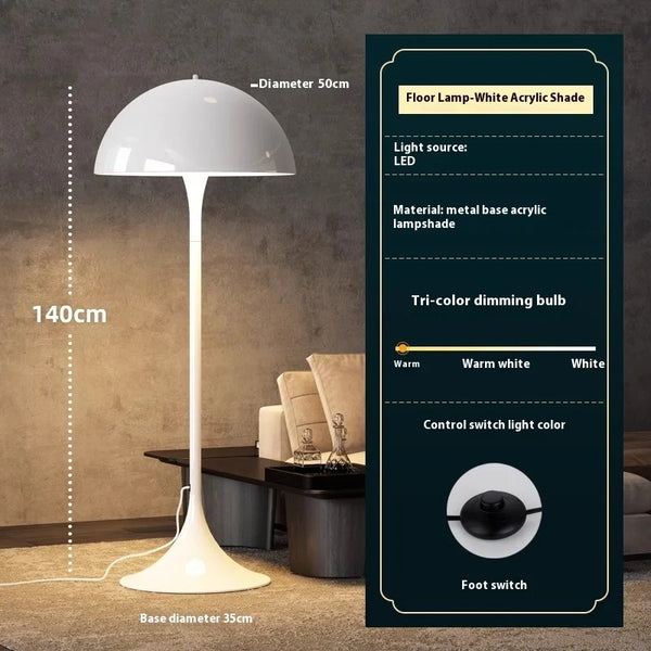 Scandinavisch  Led Paddenstoel Vloerlamp