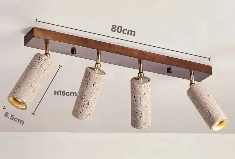 Travertin Plafondlamp