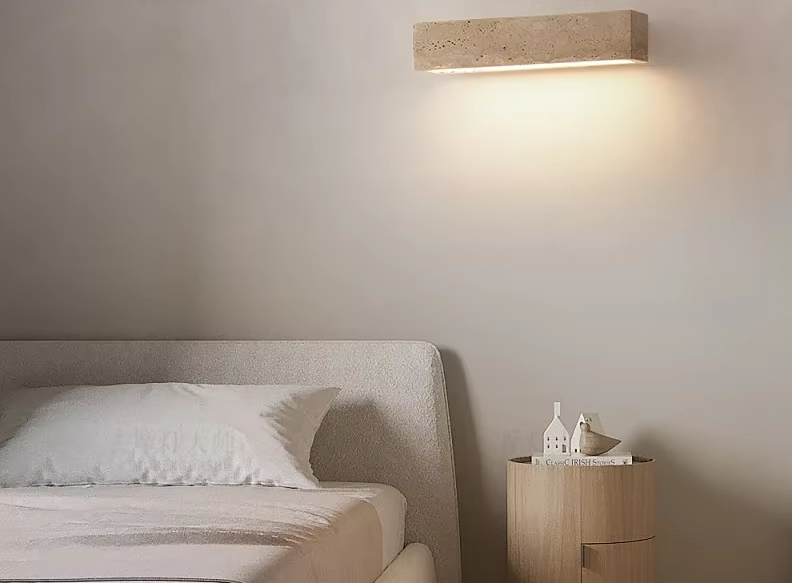 Wabi-Sabi Natuursteen Wandlamp