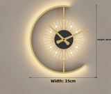 Nordic Clock Wall Lamp