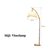 Wabi-Sabi LED Vloerlamp – Scandinavisch Minimalisme & Japans Design voor een Rustgevende Sfeer
