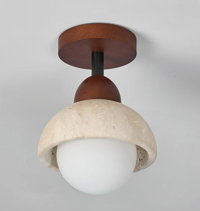 Wabi Sabi Travertin Plafondlamp