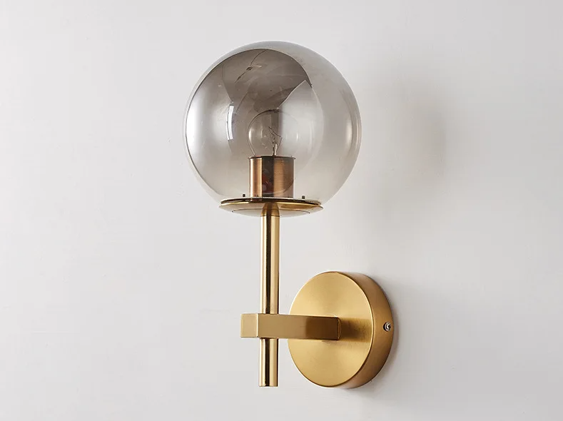 LumiNord – Nordic Moderne LED Wandlamp met Glazen Lichtbol