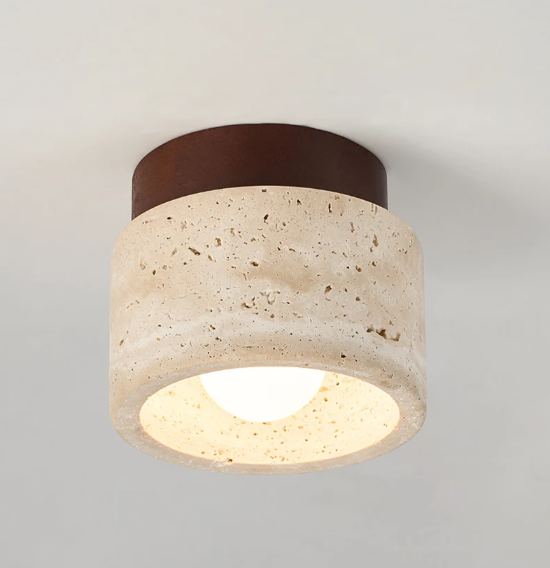 Wabi Sabi Travertin Plafondlamp