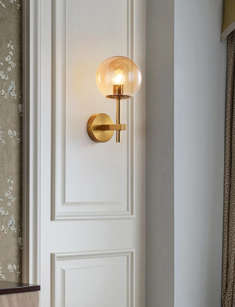 LumiNord – Nordic Moderne LED Wandlamp met Glazen Lichtbol