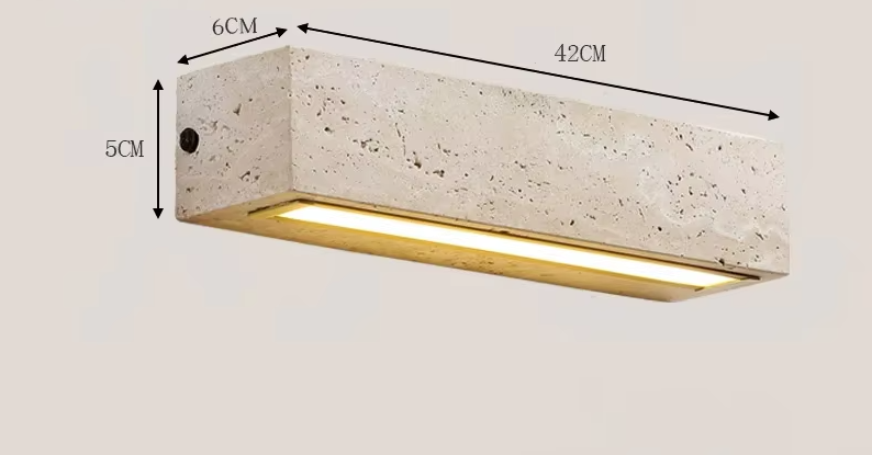 Wabi-Sabi Natuursteen Wandlamp