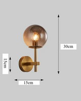 LumiNord – Nordic Moderne LED Wandlamp met Glazen Lichtbol