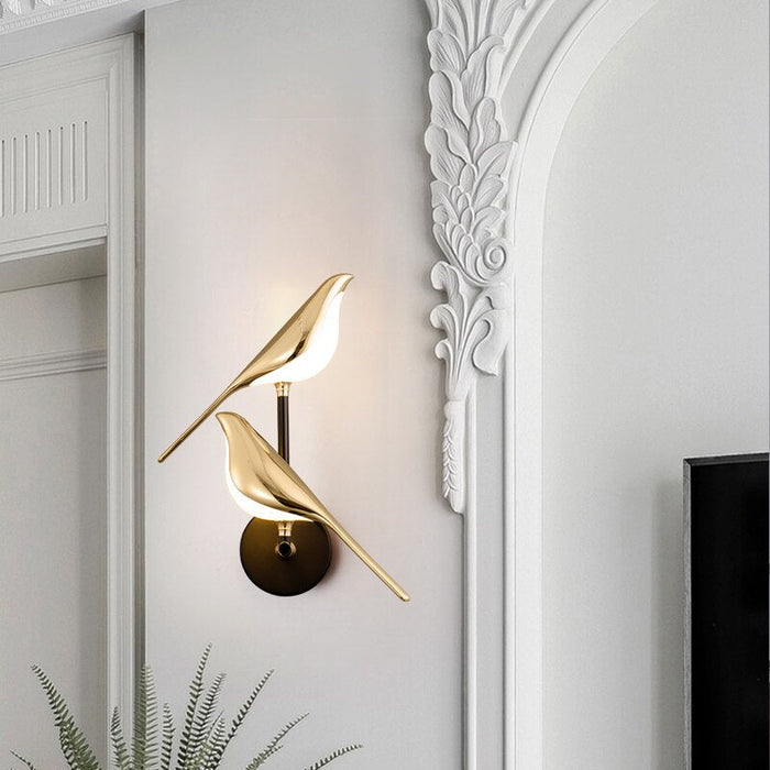 Moderne Wandlamp In De Vorm Van Vogels